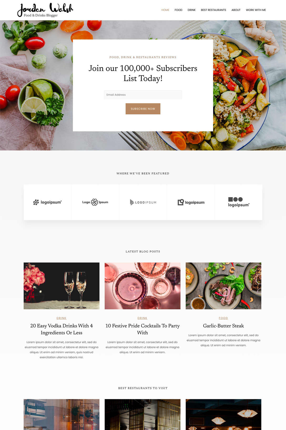 A025 Food & Drinks Blogger